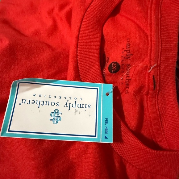 NWT Simply Southern Long Sleeve Christmas Tee Shirt - Picture 7 of 7